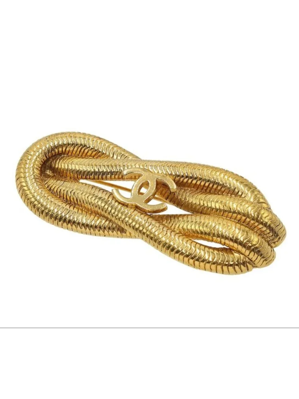 Chanel CC Logo Chain Brooch
